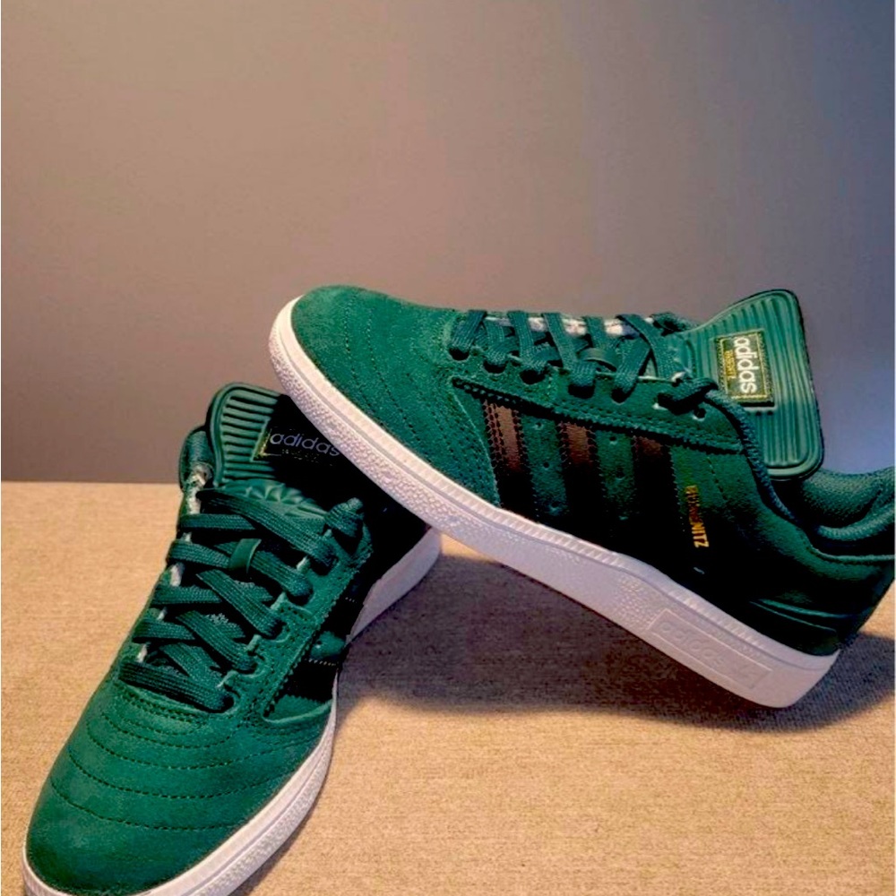Brand new Adidas Busenitz in dark pine green color